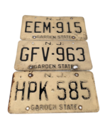 Vintage New Jersey License Plates Expired Lot of 4 - €21,20 EUR