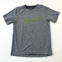 Nike Dri Fit Boys Training Logo Shirt Gray L - $6.87