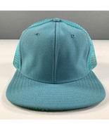 Vintage Light Blue Trucker Hat Boys Youth Size Mesh Back New Era Pro Model - £8.14 GBP