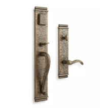 New Antique Brass Griggs Solid Brass Entrance Door Set with Lever Handle... - $219.95