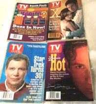 4 Vintage TV Guide&#39;s,Star Trek, Soth Park, 2 X exposeded 1996-1998 - $7.43