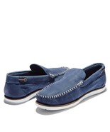 Timberland Men&#39;s Atlantis Break Leather Boat Shoes Navy Blue  A2A8F  ALL... - $107.96 CAD