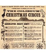 Christmas Circus At The Coliseum Advertisement 1963 NYC Morty Gunty DWDD17 - $83.65 CAD