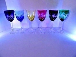 Faberge  Odessa  Crystal  Assorted Wine Glasses  set of 6 - $1,450.00