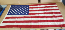 Vintage 50 Star 3’ X 5’ American Flag Annin Defiance Cotton Historic wit... - $83.79