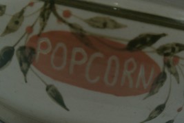 Popcorn Bowl Hand Turned Artists Signed Ceramic Bowl 8.5&quot; Movie Night - £19.27 GBP