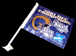 2001 St. Louis Rams Nfc Football Champs Car Window Flag Rico Ind Tag Express - £14.08 GBP