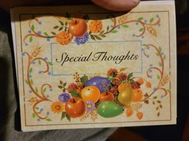 Vintage Greeting Card 1990s Made In USA Special Thoughts Fruit Design - $15.68