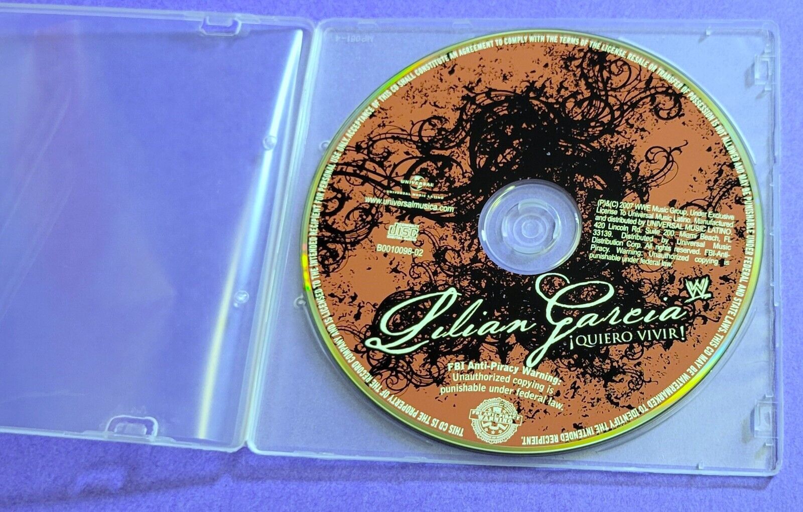 洋楽 WWE/Lilian Garcia/ Quiero Vivir  CD Wwe/Lilian Garcia/ Quiero Vivir Cd | eBay