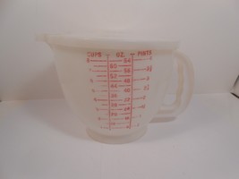 Vintage Tupperware Mix N Store 8 Cup Measuring Bowl 1977 500-9 - £25.60 GBP