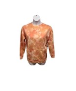 BP Sweatshirt Womens Size XS  Orange Tie Dye Pullover Crew Neck  - £10.06 GBP