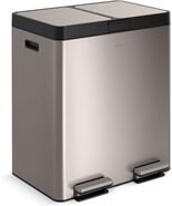 KITCHEN STEP TRASH CAN AND RECYCLING BIN KOHLER STAINLESS STEEL METAL WI... - $345.99