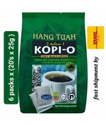 Hang Tuah Kopi-O 2 in 1 Black Coffee Liberica Beans 6 packs (20&#39;s x 25g)... - £95.43 GBP