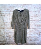 Hobbs London Dotted Silk Faux Wrap Dress Size 10 - $732.79 MXN