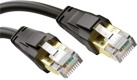 CAT 8 Ethernet Cable 10FT Regular RJ45 40Gbps 2000MHz CAT8 Internet Cable High S - £20.18 GBP