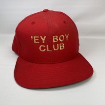 New Era Pro Model Vtg Made in USA Trucker Hat Cap Red ‘Em Boy Club - £7.59 GBP