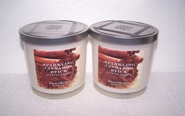 Homeworx Sparkling Cinnamon Stick 3 Wick Scented Candle Lot of 2 - £26.94 GBP