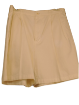 Club Room Mens Khaki Chino Flat Front Shorts 7&quot; Inseam Size 33 Cotton  2094 - $9.29