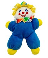 Bantam Primary Color Terrycloth Clown Plush Rattle Lovey Stuffed Toy - £22.04 GBP