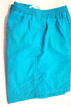 Surf Odyssey Mens M Nylon Swim Shorts Trunks Mesh Brief Drawstring Aquamarine - £14.90 GBP