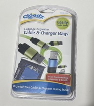 Cloudz Luggage Organizer Cable &amp; Charger Bags 2 Water Resistant LOT of 2... - £11.93 GBP