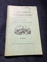 Program Helps For Kindergarten Leaders Book One Circa 1965 Revieew &amp; Herald - £5.19 GBP