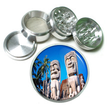 Tiki Statues D4 Aluminum Herb Grinder 2.5" 63mm 4 Piece Polynesian Culture - $16.78