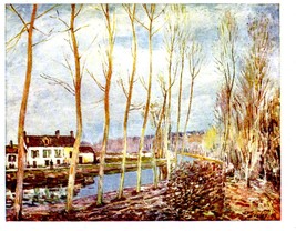 Canal At Loing by Alfred Sisley(1839-1899) postcard - $2.20