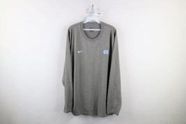 Vintage Nike Mens Large University of North Carolina Long Sleeve T-Shirt Gray - £31.16 GBP