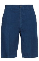 120% Lino Cruise Men&#39;s Italy Ocean Blue Shorts Size US 40 EU 56 - $126.02