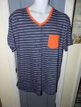 Carbon Blue &amp;Orange W/White Marks Shirt Size 2X Men&#39;s EUC - £12.22 GBP