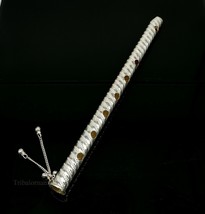 9 inches long Sterling silver shree krishna flute best gift puja article... - £149.01 GBP