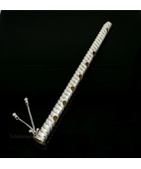 9 inches long Sterling silver shree krishna flute best gift puja article... - $187.10