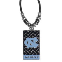 North Carolina Tar Heels Diamond Plate Necklace Rope Ncaa Officially Licensed - £4.71 GBP