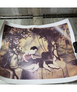 Vintage Snow White Well Birds Seven Dwarves Art of Disney Print Poster G... - £27.29 GBP