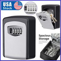 4 Digit Combination Key Lock Box Wall Mount Safe Security Storage Case O... - £28.76 GBP