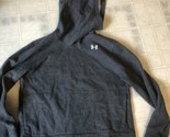 Under Armour Womens Sz medium Gray Cropped Loose Cowl neck Hoodie - $27.95
