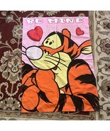 Disney Pooh TIGGER Valentine &quot;Be Mine&quot; Flag 28x40. Tigger garden flag.  - €6,51 EUR