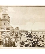 1910 Bath House And Beach Santa Monica California Vacation Oceanside E88F - $19.99