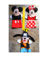 Disney Baby Hand Puppets Mickey Minnie &amp; Goofy 11 Inches Soft Set of 3 P... - $14.80