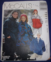 McCall’s Misses &amp; Men’s Tops &amp; Headband Size XL Xxl #7311 Uncut - £3.97 GBP