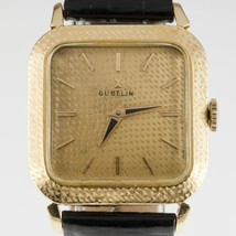 Gubelin 18k Yellow Gold Men&#39;s Hand-Winding Watch w/ Leather Band #320 - £4,264.90 GBP