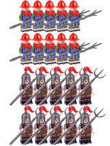 20pcs Ancient China Ming Military Fork Soliders Army Minifigure Toys - £20.97 GBP