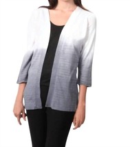 Angel ombre back-cutout cardigan in Gray/White - £48.44 GBP