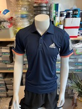 adidas Club 3STR Polo Men&#39;s Tennis T-shirts Sports Top Navy [US:S] NWT C... - £42.46 GBP