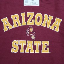 Arizona State Shirt Mens L Maroon Alstyle Apparel Activewear Short Sleev... - $12.85