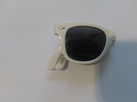 Foldable Unisex White Sunglasses Conveniently Portable - $10.40