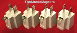 (4) Wall Plug Electrical Power GROUNDING ADAPTERS 3 Prong Socket to 2 Pr... - $9.40