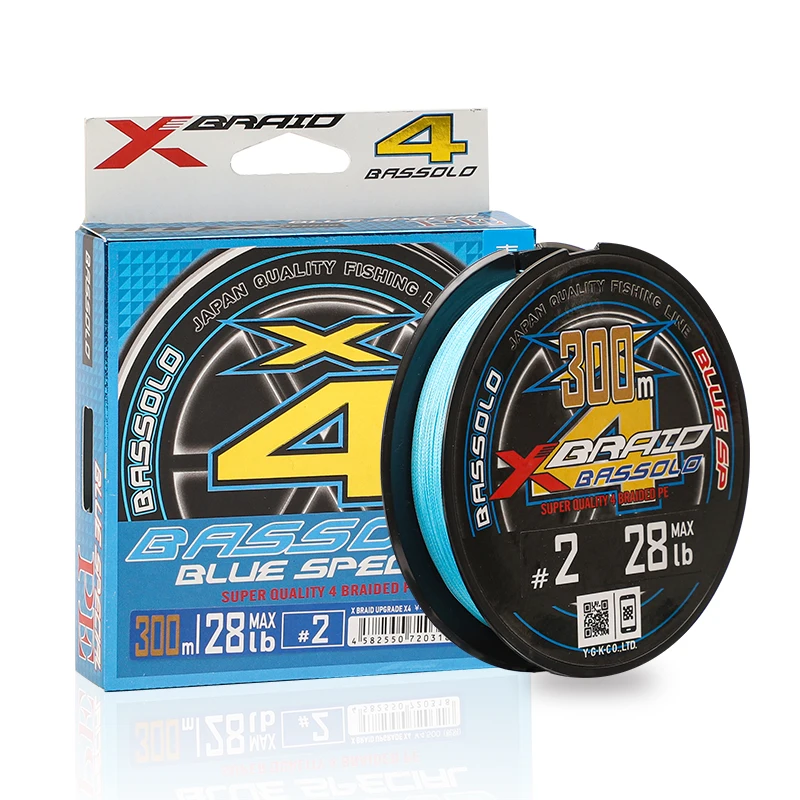 Sporting BAolo X4 Upgrade XBAIRD Fishing Line Super Strong 4 Strands Blue PE Lin - £43.80 GBP