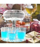 6-Shot Glass Dispenser Holder Wine Whisky Beer Dispenser Rack Bar Access... - $26.00